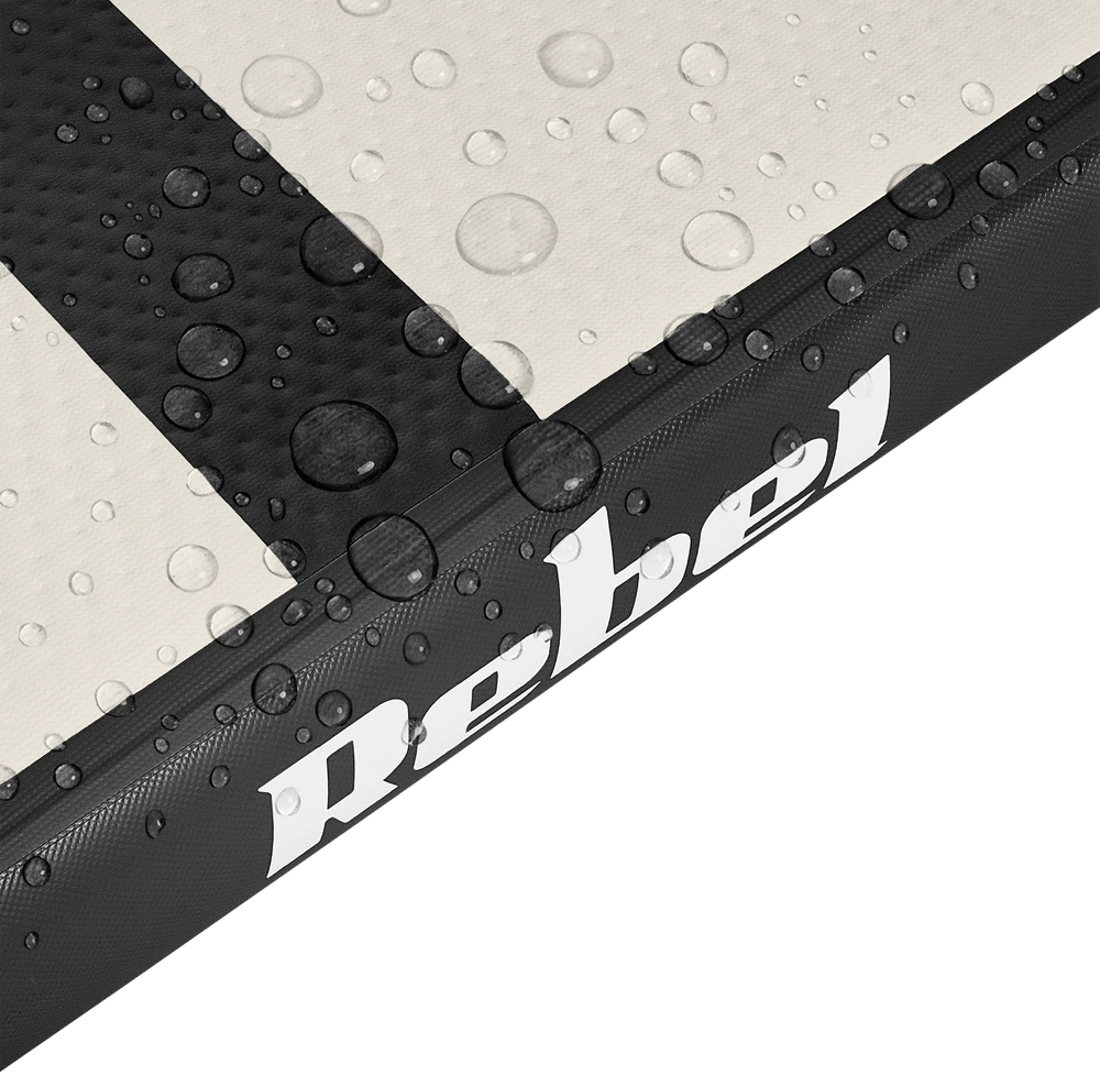 >Airtrack REBEL PRO 400x100x10 gimnastikos ir akrobatikos takelis - juodas