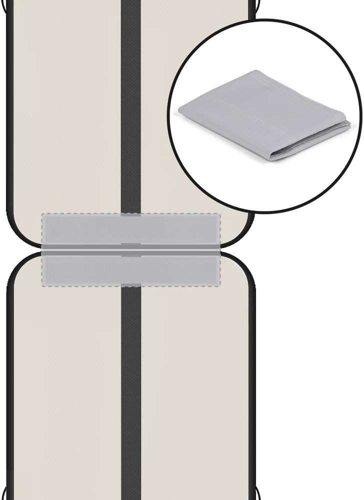 >Airtrack REBEL PRO 500x100x10 gimnastikos ir akrobatikos takelis - juodas