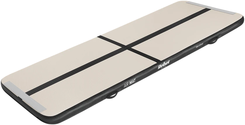 >>>Airtrack REBEL PRO 300x100x10 gimnastikos ir akrobatikos takelis - juodas