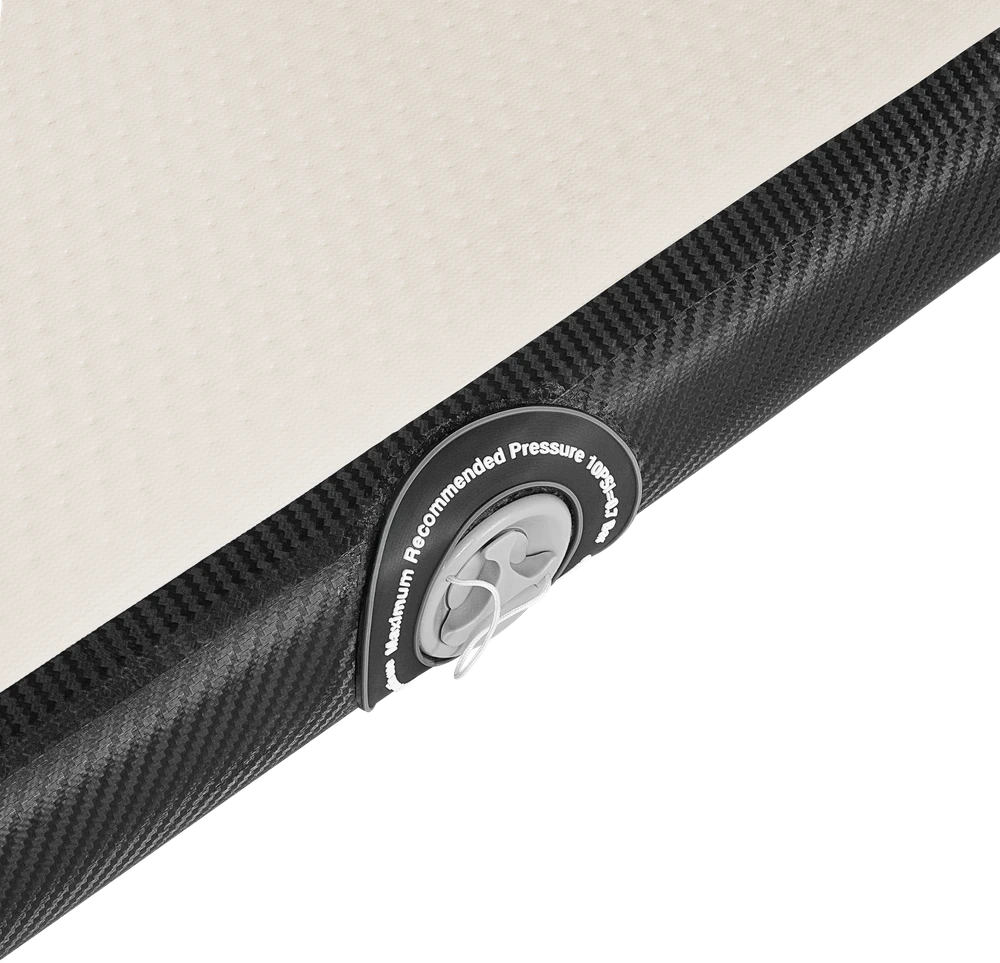 >>>Airtrack REBEL PRO 300x100x10 gimnastikos ir akrobatikos takelis - juodas