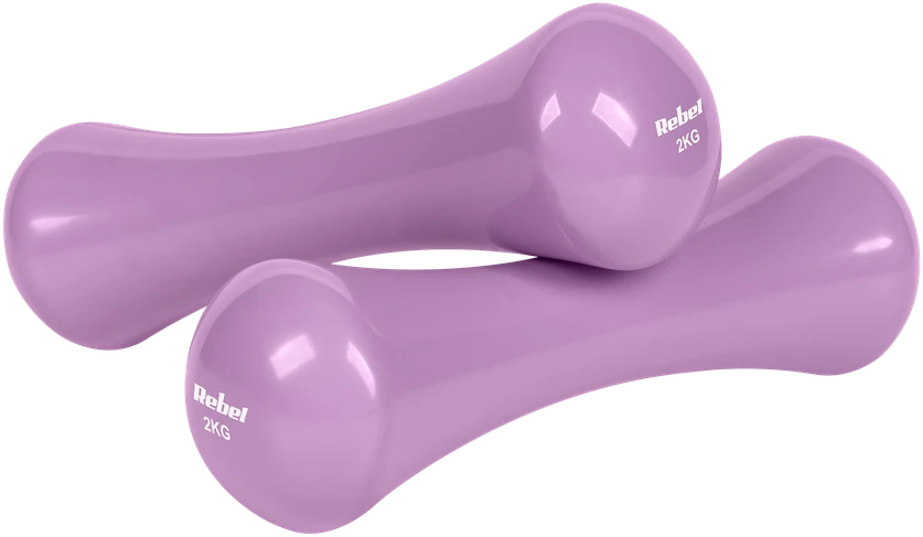 >>>Ketaus vinilo hantelių rinkinys 21 kg (2x0.5kg + 2x1 kg + 2x2 kg + 2x3 kg + 2x4 kg), REBEL ACTIVE