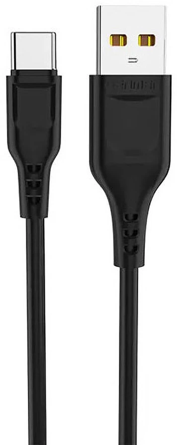 LP Nemo Įkroviklis 12W 2.4A + USB - USB-C kabelis Denmen DC01 juodos spalvos