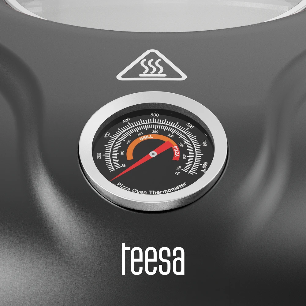 >TEESA SUPREME MAX picos krosnelė 1800 W, 400 laipsnių, du kaitinimo elementai, langelis, juoda, 35 cm