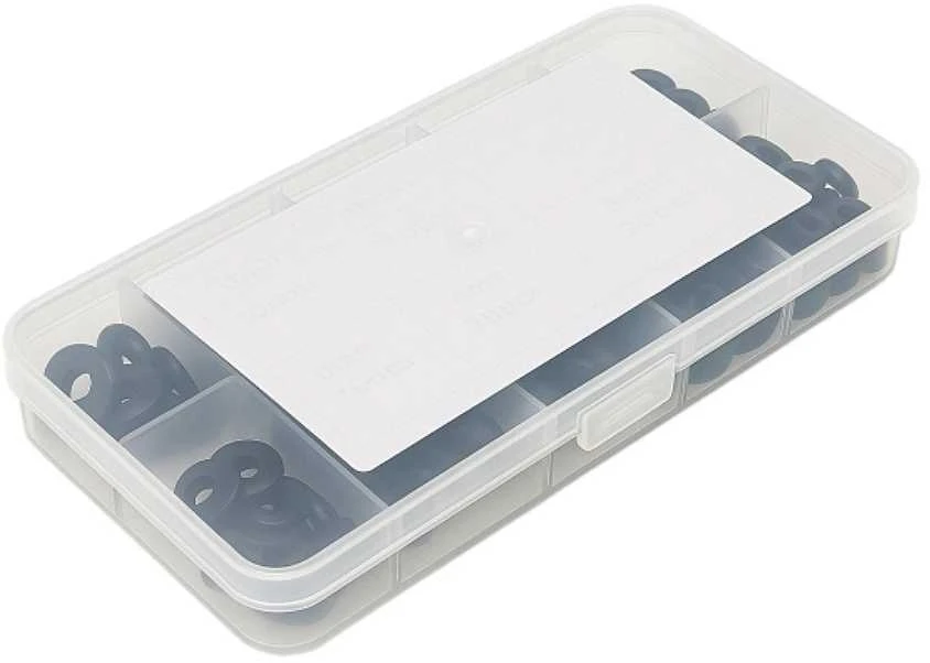 Oem 105 vnt, įvorių rinkinys, 4–10 mm, juodos guminės įvorės