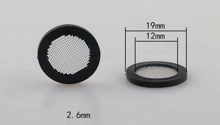 Oem Guminis sandariklis su plokščiu filtru 19 mm - Skalbimo mašinos filtras - dušo žarna
