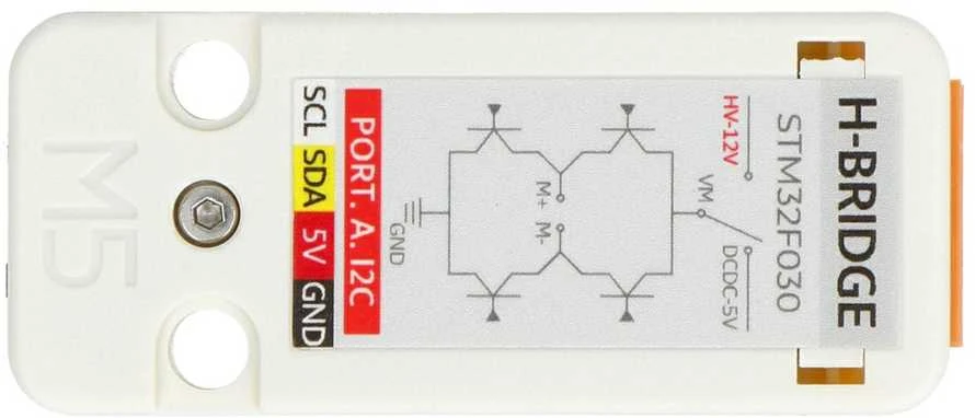 M5Stack H tilto modulis su laidų pajungimo schema