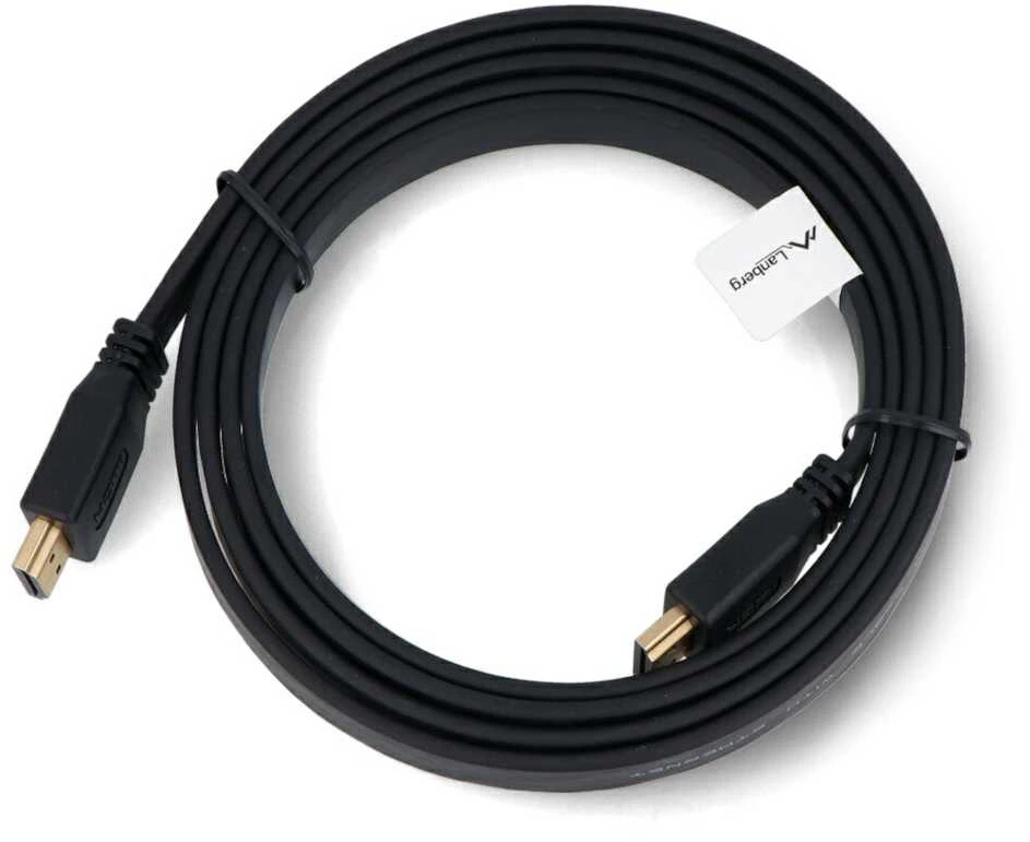 LANBERG CA-HDMI-21CU-0018-BK laidas HDMI M/M V2.0 1.8M Juodas Butas