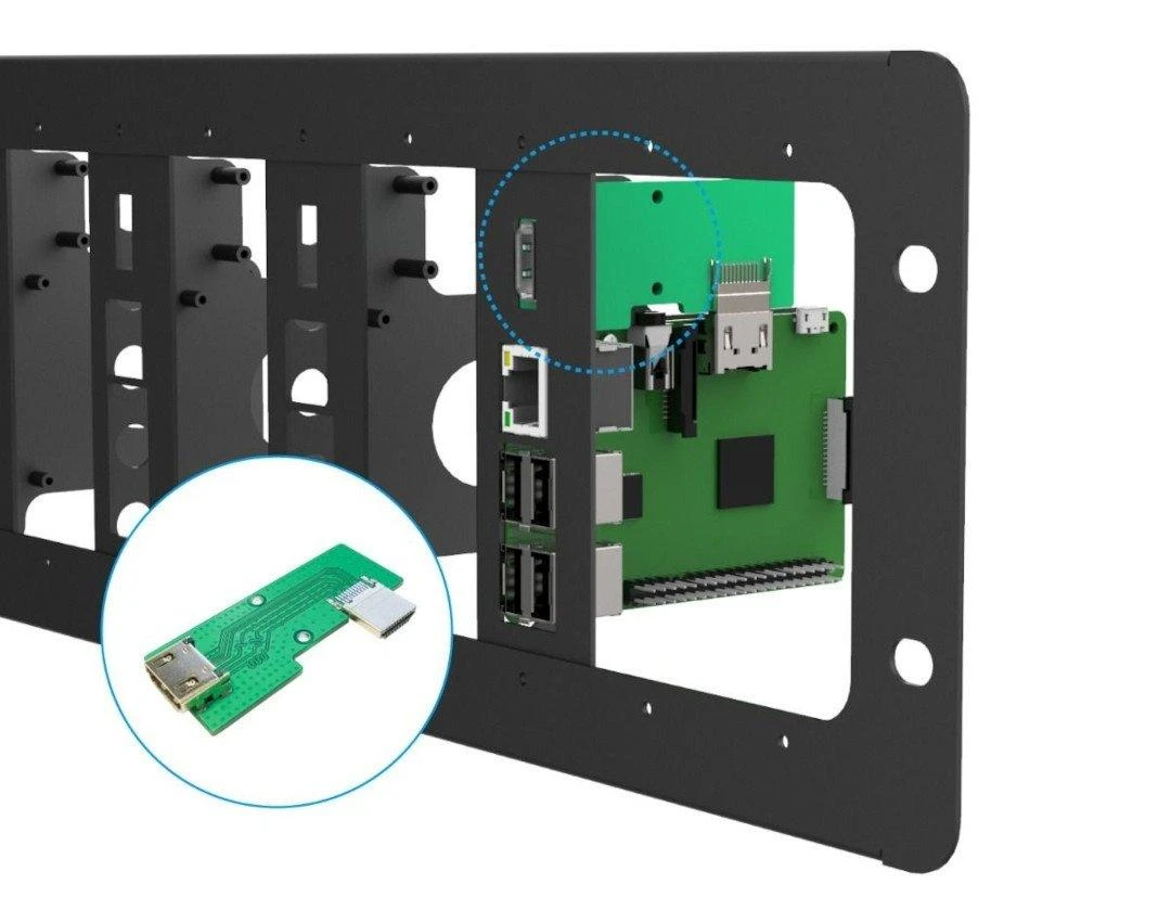 HDMI - HDMI adapteris Raspberry Pi - 2 vnt, - Uctronics U6141