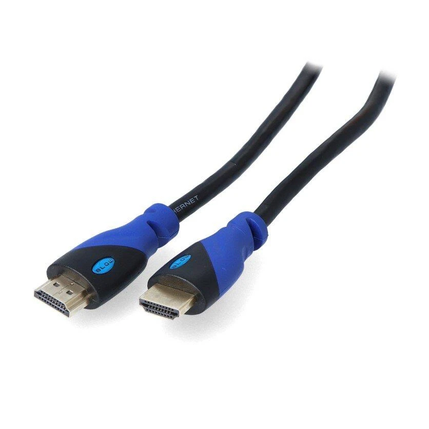 Blow HDMI kabelis su mėlynais antgaliais