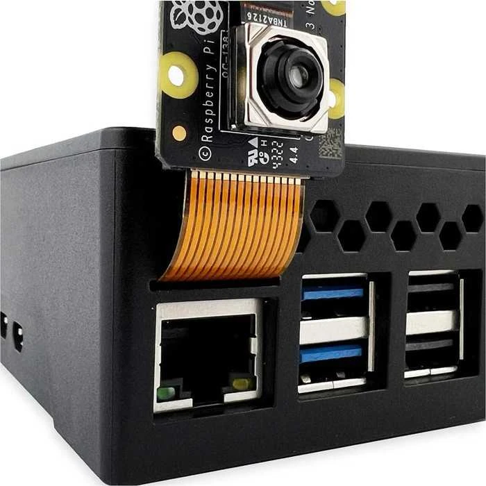 HighPi Pro 5S dėklas, skirtas Raspberry Pi 5 – ABS – juodas – PiHut 106008