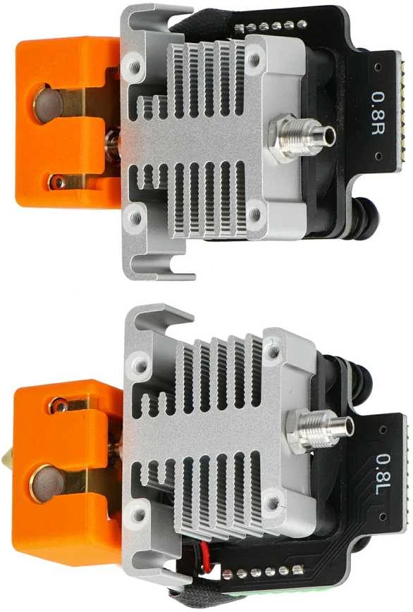 Snapmaker J1 hotend galvutės su 0.8mm antgaliais