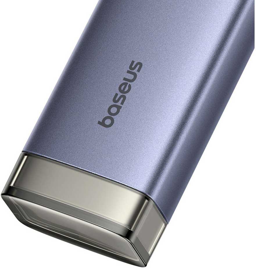 „Baseus UltraJoy“ 4in1 šakotuvas USB-A ir USB-C į 4xUSB3.0 + USB-C (pilka)