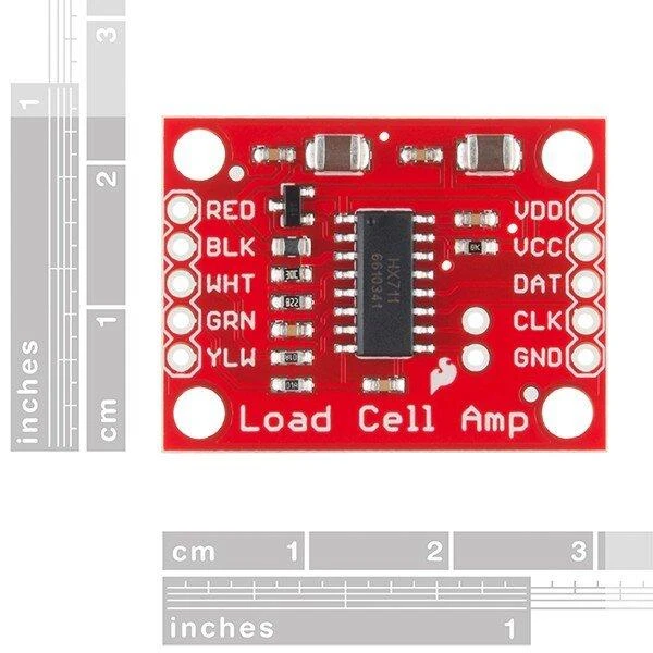 HX711, apkrovos elementų stiprintuvas, SparkFun SEN-13879