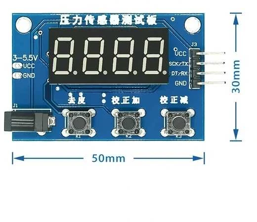 Oem HX711 svorio matuoklio modulis – deformacijos matuoklis su ekranu