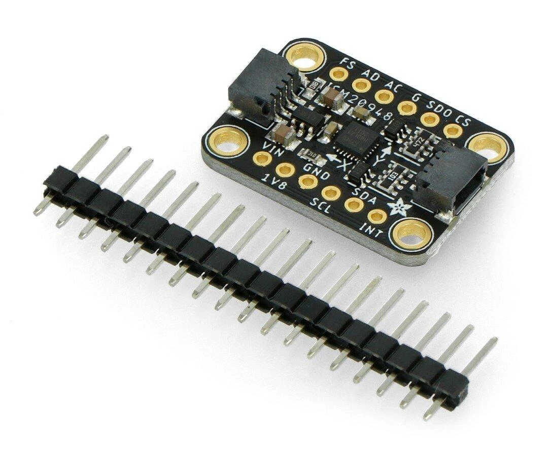 ICM-20948 9DoF, 3 ašių akselerometras, giroskopas ir magnetometras I2C / SPI Qwiic, Adafruit 4554