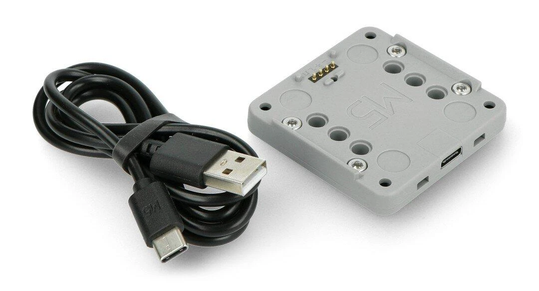 M5Stack krovimo bazė su USB-C laidu