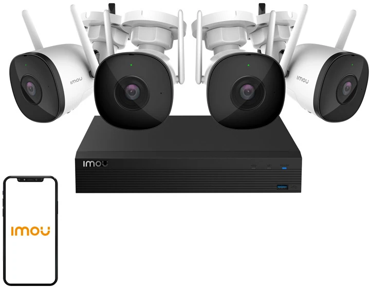 „Imou“ belaidis CCTV rinkinys „Pro“ KIT/NVR1104HS-W-S2/4-F22FE