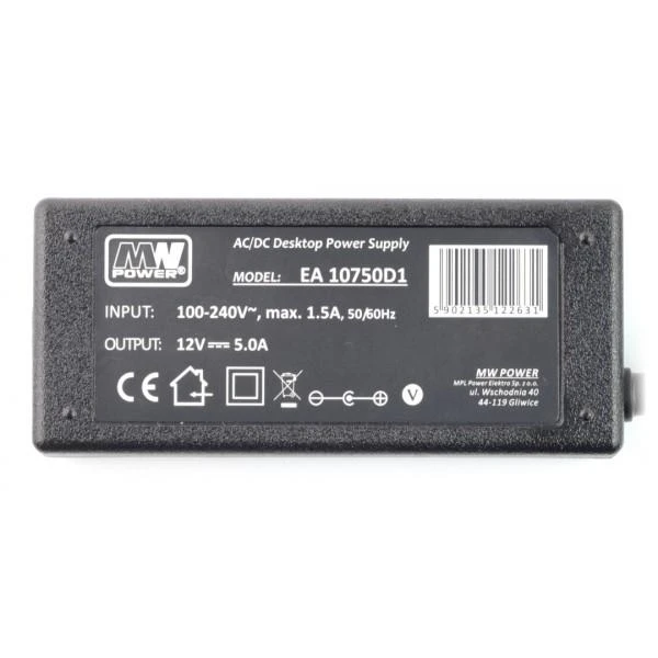 Oem Impulsinis maitinimo šaltinis 12V/5A - DC 5.5/2.1mm