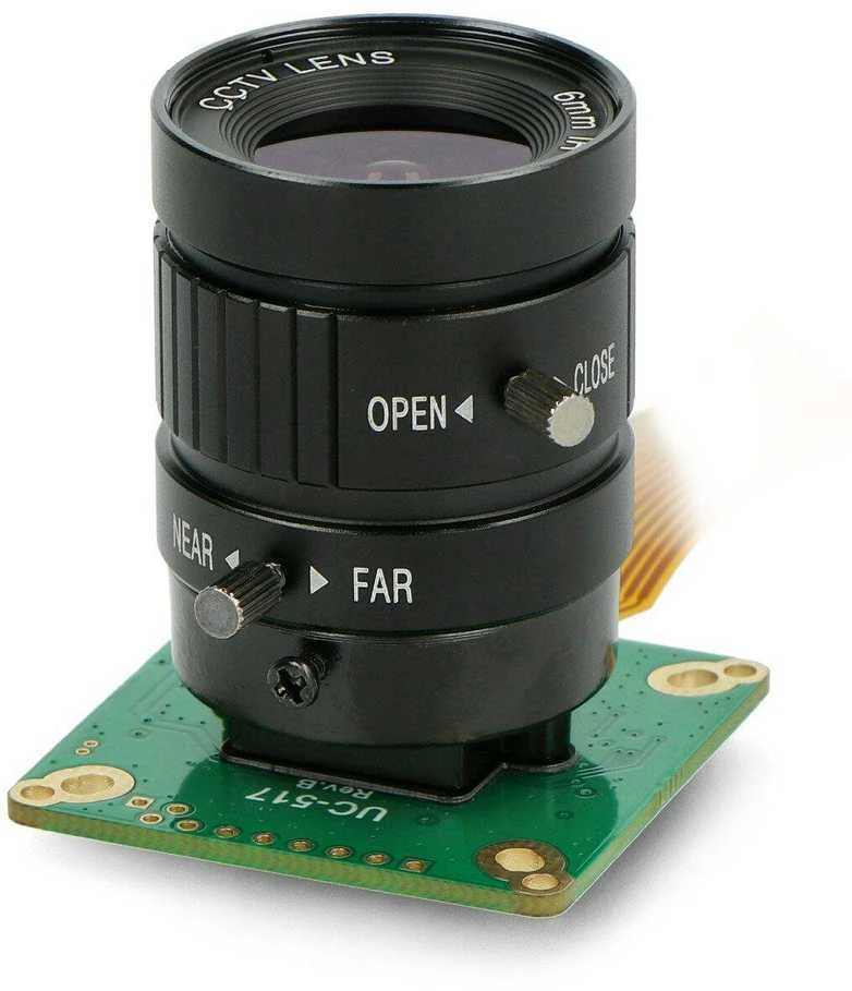 IMX477 12.3MPx HQ kamera su 6mm CS laikikliu, skirta Raspberry Pi, ArduCam B0240