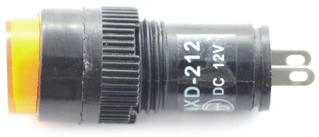 Oem Indikatorius 12V DC - 12mm - geltonas