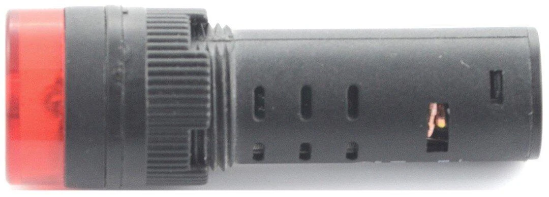 Oem Indikatorius 12V DC - 19mm - raudonas su signalizatoriumi