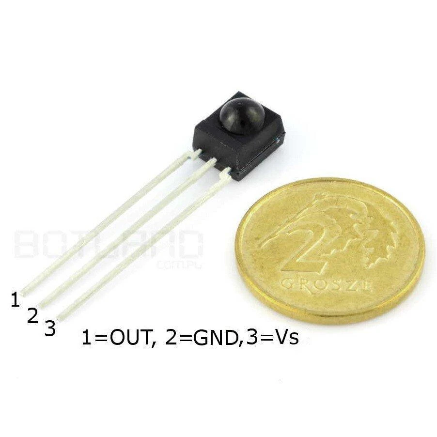 Oem Infraraudonųjų spindulių imtuvas TSOP4836 - 36kHz - 5 vnt