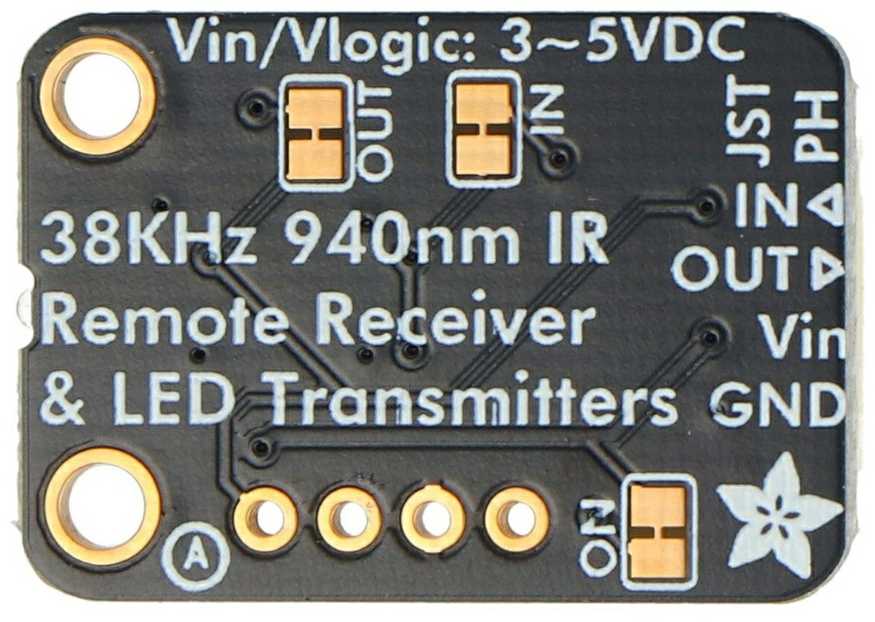 Infraraudonųjų spindulių siųstuvo ir imtuvo modulis – 940nm + 38kHz – STEMMA JST PH 2mm – Adafruit 5990