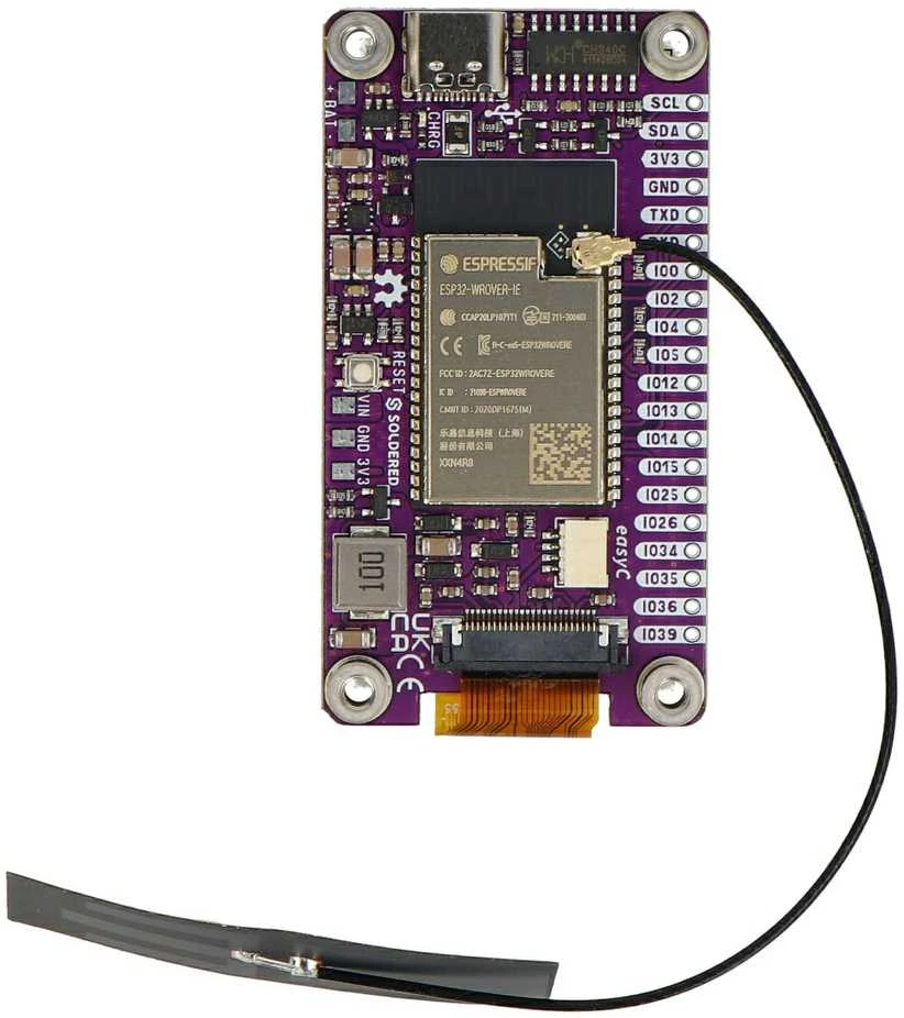 Inkplate 2 – 2.13 colių 212x104 pikselių elektroninio popieriaus ekranas – ESP32 – skirta Arduino – Soldered 333166