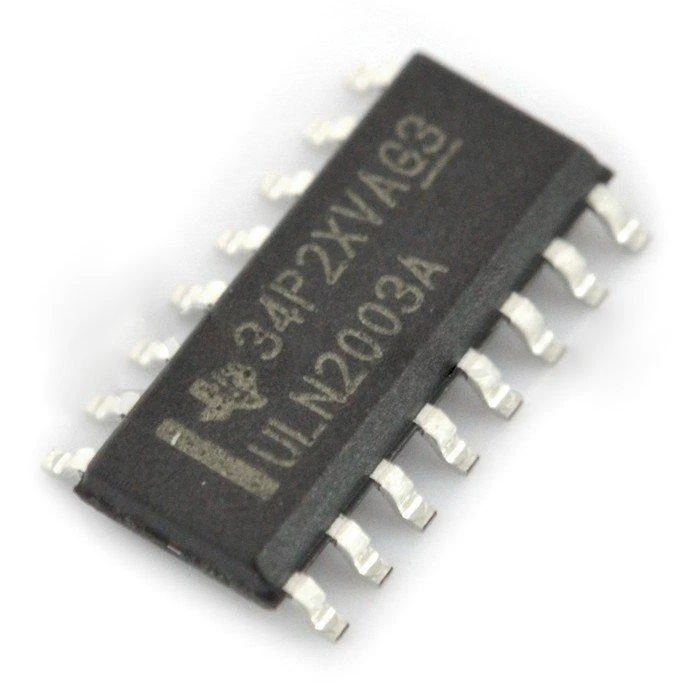 ULN2003 SMD mikroschema su 16 kontaktų