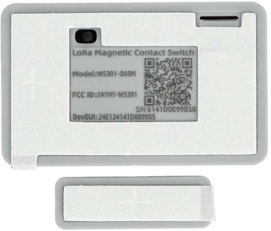 Intelektualus IP20 LoRaWAN durų ir langų atidarymo jutiklis - baltas - Milesight WS301-868M