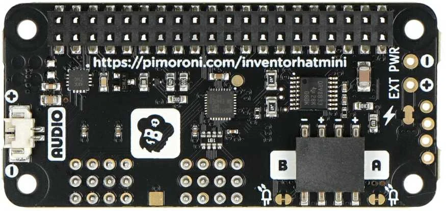 Inventor HAT Mini Raspberry Pi plokštės viršutinė dalis