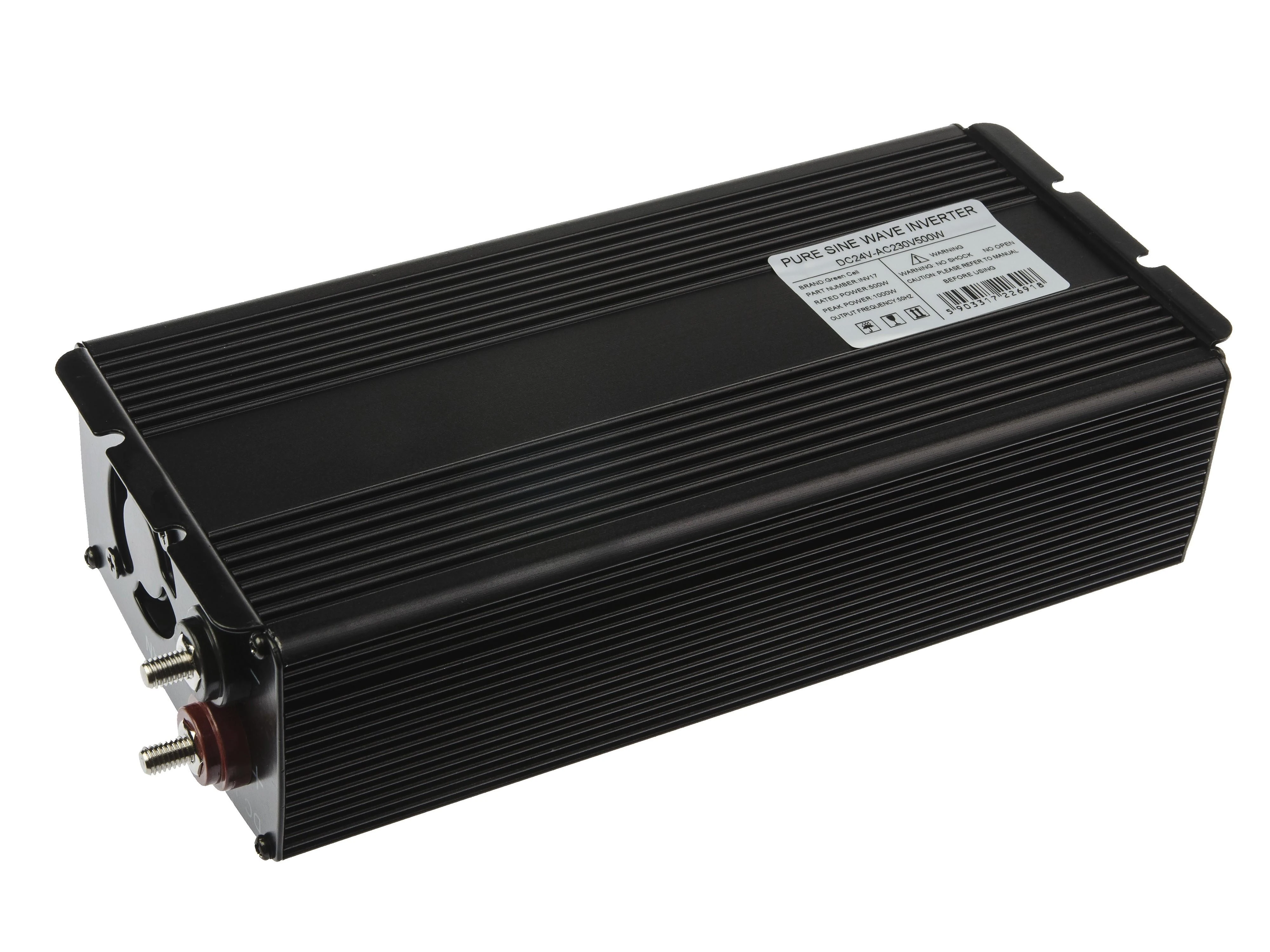 Green Cell Žalias Cell Inverteris 24V/230V 500W/1000W Sinusinė išėjimo įtampa Žalias Cell