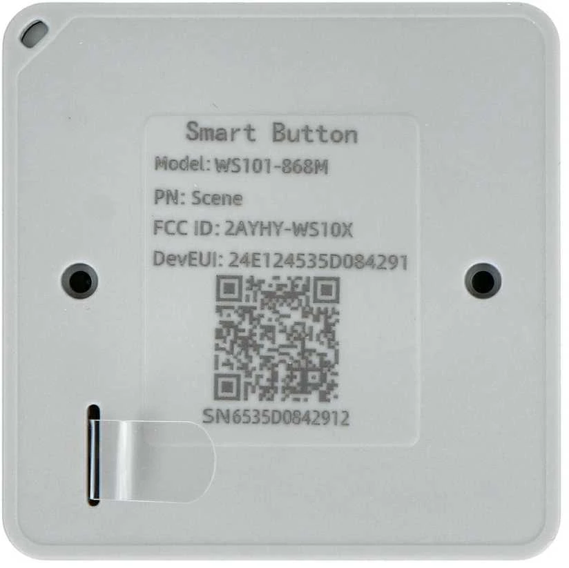 IP30 LoRaWAN išmanusis jutiklinis sieninis jungiklis - baltas - Scenos versija - Milesight WS101-868M