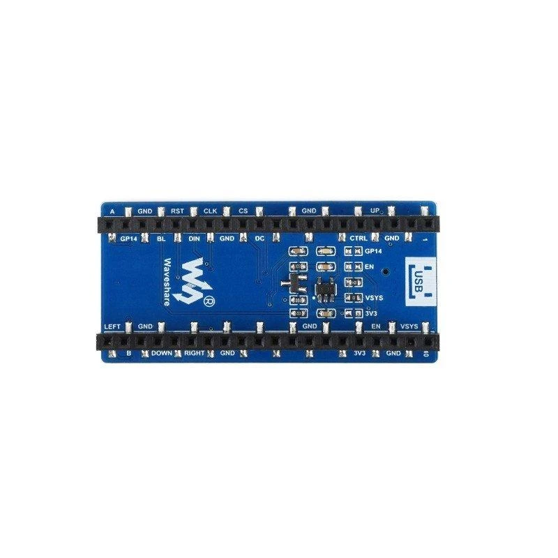 IPS LCD ekranas 0.96" 160x80px, SPI, 65K RGB, skirtas Raspberry Pi Pico, Waveshare 19653