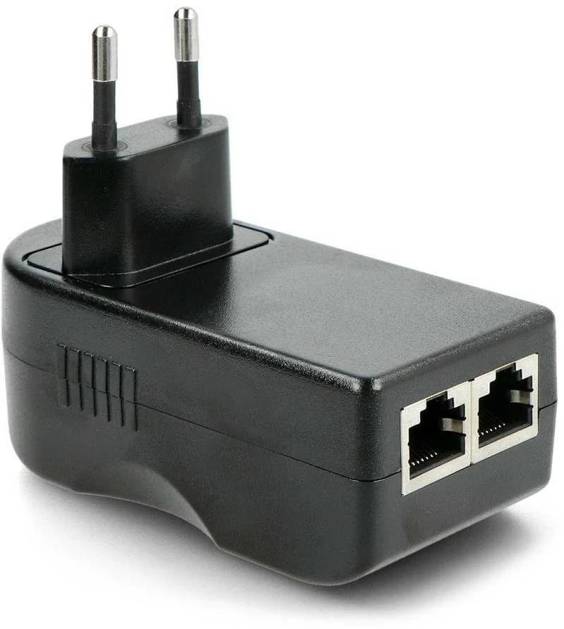 IPS PoE kištuko adapteris - RJ45 - 48V / 0.5A / 24W - juodas