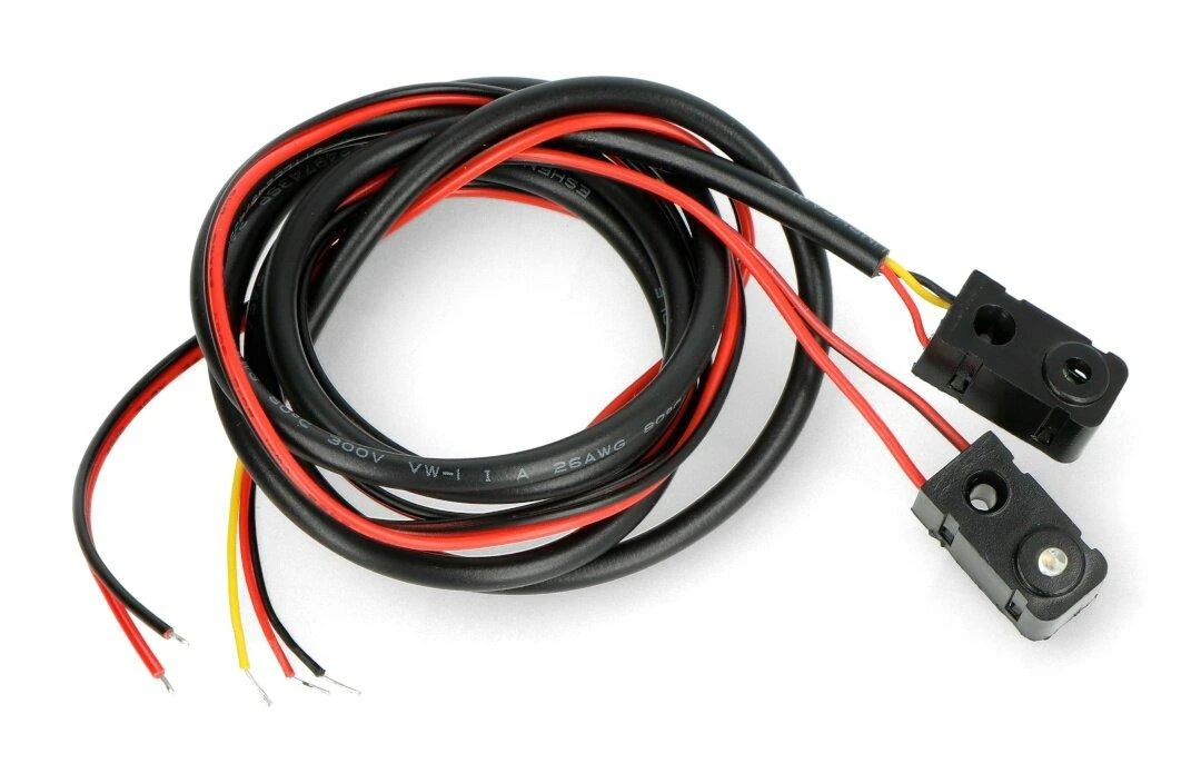 IR jutiklių pora su integruotais 5mm LED moduliais