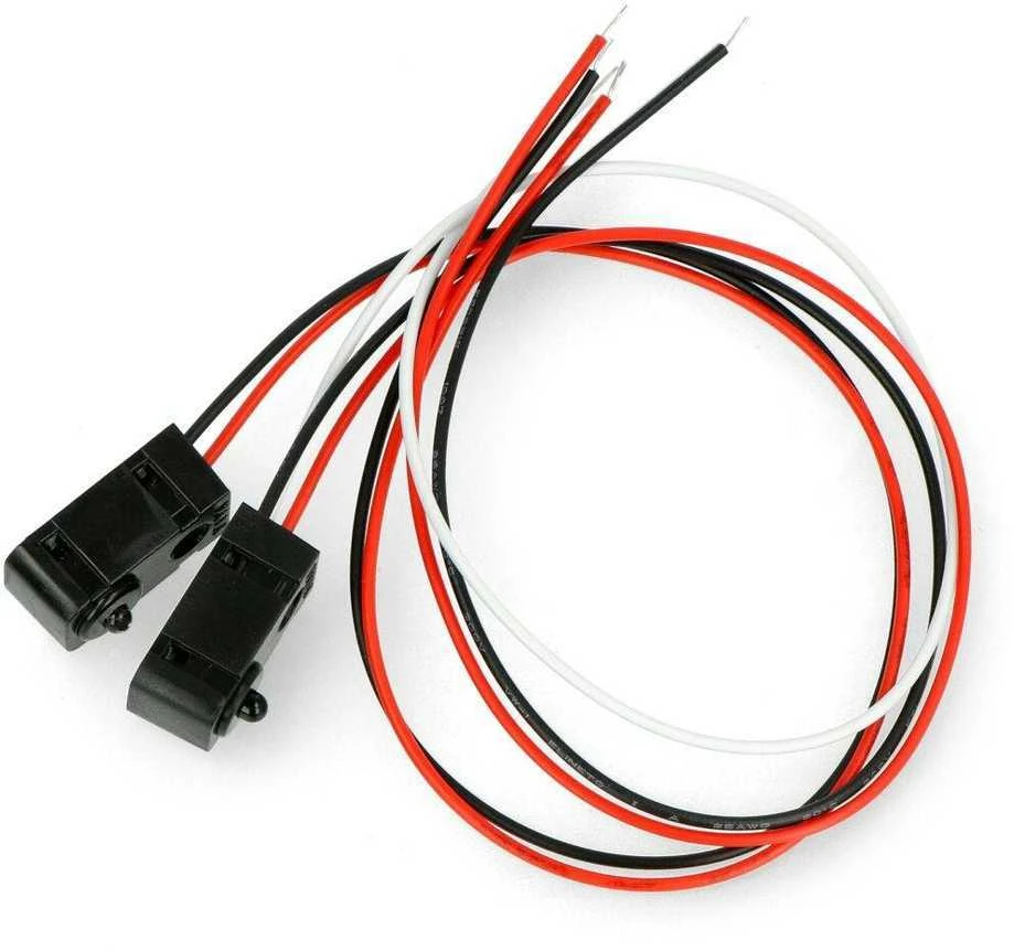 IR jutiklių pora su 3mm LED ir laidais