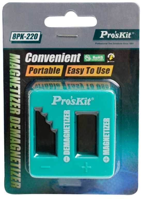 Įrankis atsuktuvų įmagnetinimui ir išmagnetinimui, 8PK-220 Pro'sKit