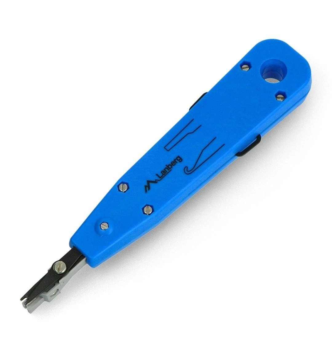 LANBERG NT-0302 Lanberg įrankių rinkinys su RJ45/11, kabelių testeriu, užspaudimu, nuėmimu ir LSA įėjimais.