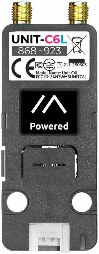 M5Stack Unit-C6L LoRa modulis su jungtimis