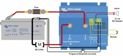 Išmani akumuliatorių apsauga nuo gilaus iškrovimo Smart BatteryProtect 12/24V-100A, Victron Energy