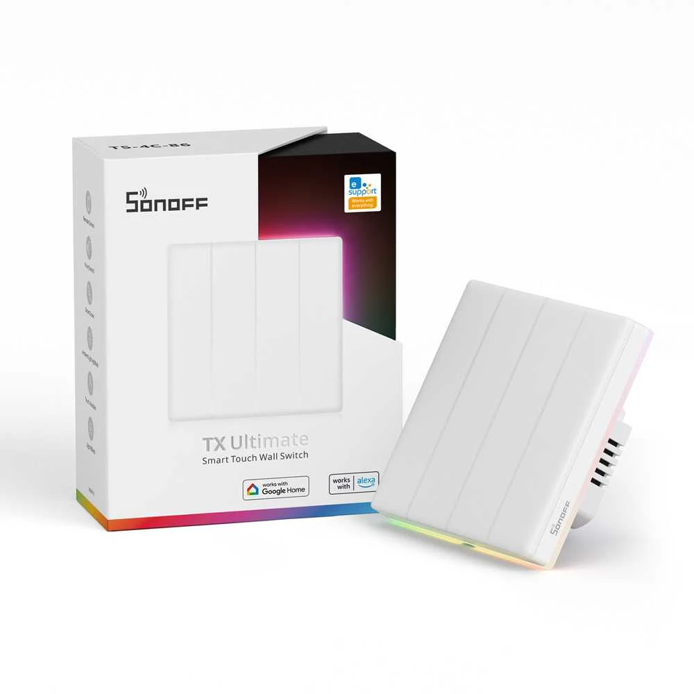 Sonoff T5 Ultimate WiFi eWelink remote jutiminis 4 kanalų jungiklis