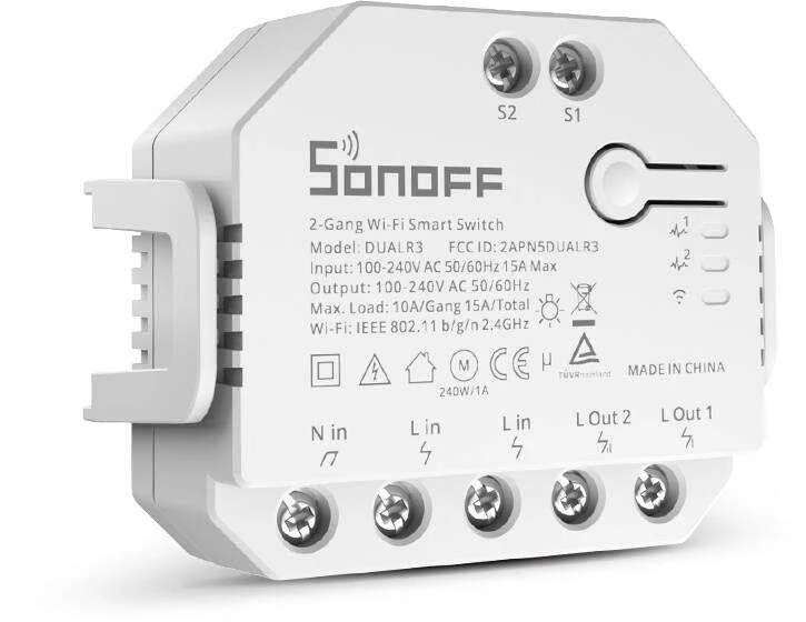 Išmanusis jungiklis WiFi Sonoff Dual R3