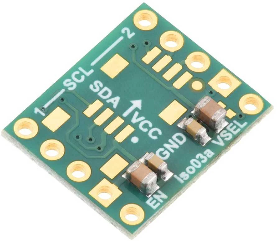 ISO1640 I2C izoliatoriaus plokštė su komponentais