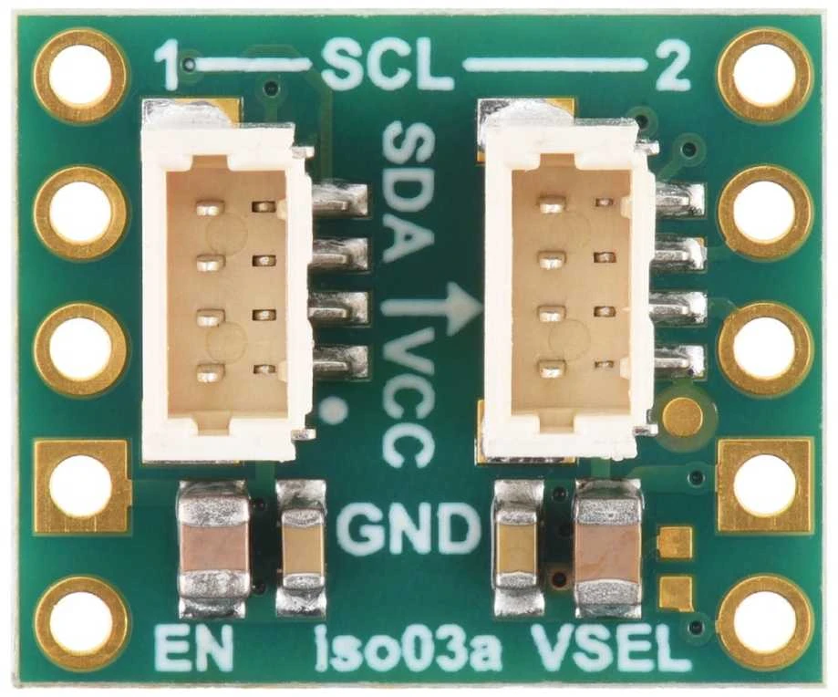 ISO1640 I2C izoliatoriaus plokštė su JST SH lizdais