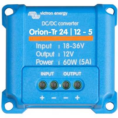 Įtampos keitiklis DC/DC 24V:12V 5A (60W) Orion-Tr, galvaniškai ne izoliuotas, IP43, Victron Energy