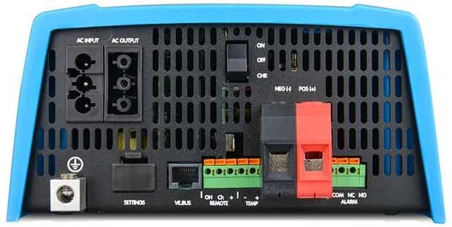 Įtampos keitiklis - įkroviklis MultiPlus 12Vdc/230Vac 800VA, UPS funkcija, įkrovimo srovė 35A, Victron Energy