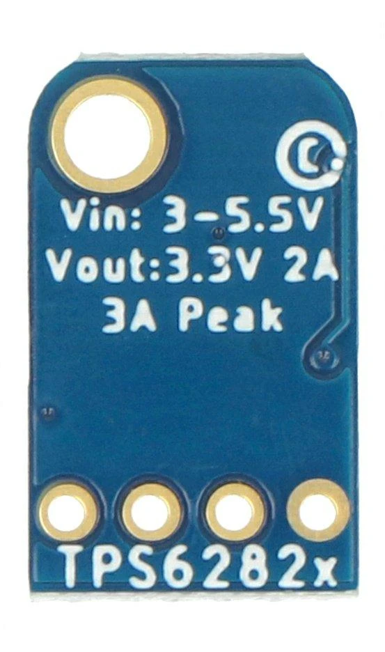 Adafruit TPS62827 keitiklio plokštė su užrašais