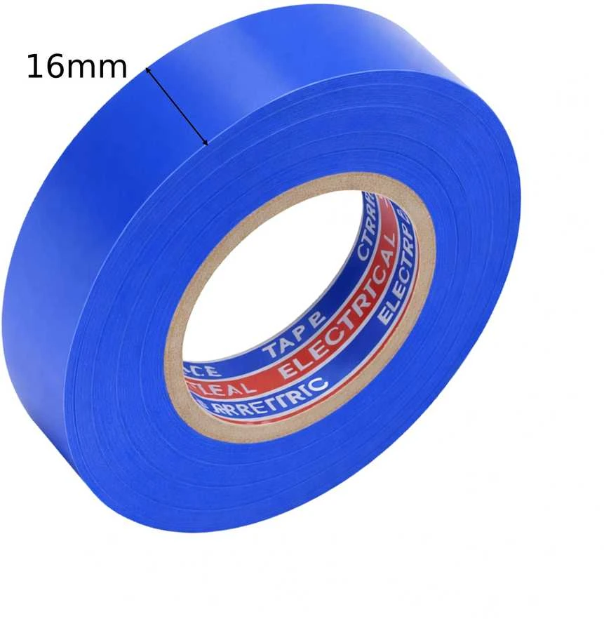 Izoliacinė juosta 16 mm x 10 m - juoda - PVC apsauginė juosta