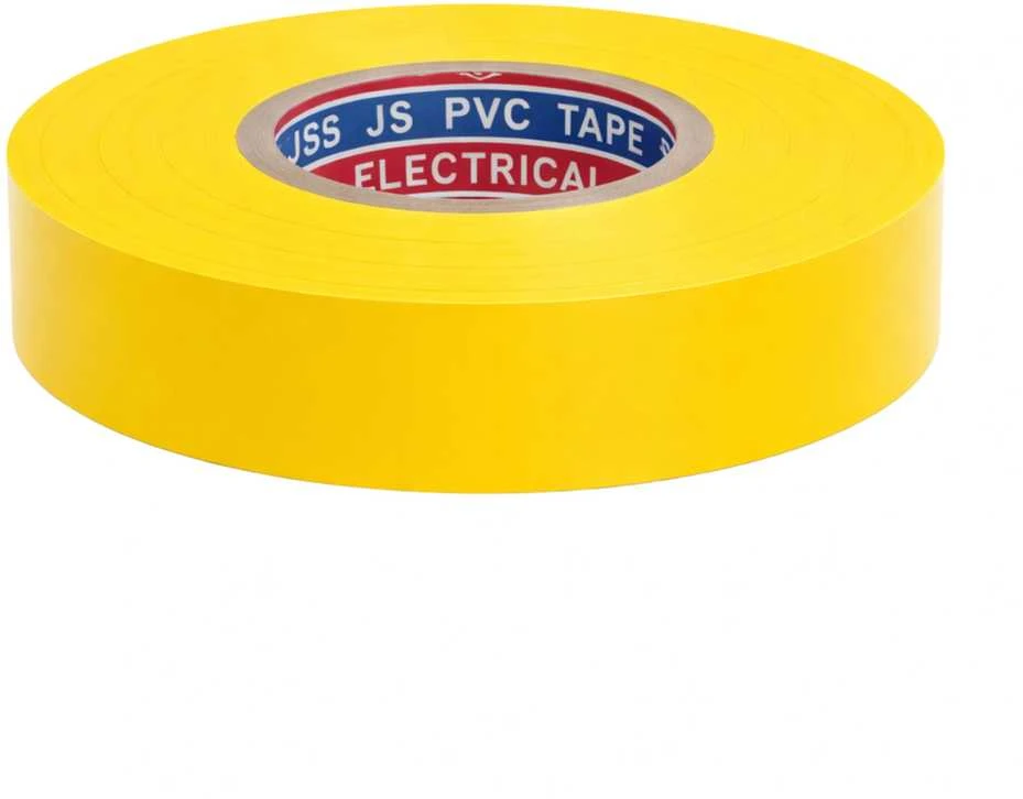 Geltona PVC izoliacinė juosta, 16 mm